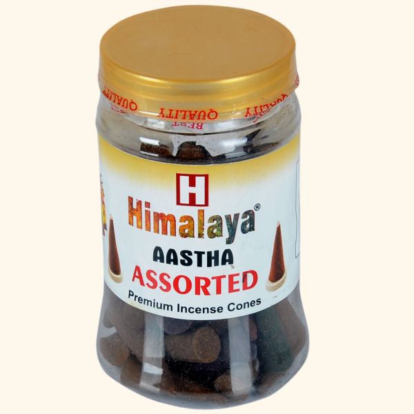 Assorted Premium Incense Cones Jar
