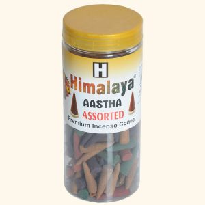 Assorted Premium Incense Cones Jar 400 Gm