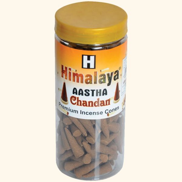 Chandan Premium Incense Cones Jar 400 Gm