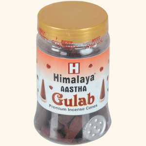 Gulab Premium Incense Cones Jar 125 Gm