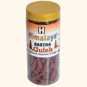Gulab Premium Incense Cones Jar 400 Gm